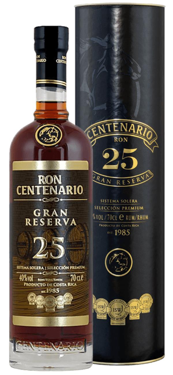 Centenario 25 Gran Reserva 40% 0,7L Tuba Centenario 25 Gran Reserva 40% 0,7L Tuba